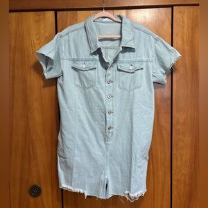 Tallulah denim short romper